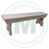 Wormy Maple Flat Top Bench 12''D x 60''W x 18''H