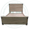 Wormy Maple Iron Corner Double Bed 81''D x 62.5''W x 58''H