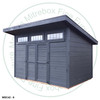 8'D x 10'W Studio Storage Shed Stained And Assembled On Site