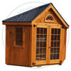 12 Foot 5 Side Cabana Corner Storage Shed Stained And Assembled On Site