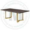 Oak Palisades Solid Top Double Pedestal Table 42''D x 60''W x 30''H
