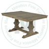Oak Persian Solid Top Double Pedestal Table 42''D x 84''W x 30''H Table Has 1.25'' Thick Top