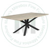 Maple Norseman Solid Top Double Pedestal Table 42''D x 108''W x 30''H Has 2 - 16'' Extensions