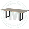 Oak Norwich Solid Top Double Pedestal Table 48''D x 84''W x 30''H With 2 - 16'' Extensions
