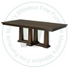 Wormy Maple Parthenon Double Pedestal Table 54''D x 72''W x 30''H With 2 - 12'' Leaves
