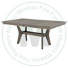 Maple Stockholm Solid Top Double Pedestal Table 42''D x 120''W x 30''H Table Has 1'' Thick Top  And 2 - 16'' Extensions