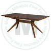 Oak Skagen Solid Top Double Pedestal Table 48''D x 72''W x 30''H