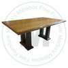 Oak Troas Solid Top Double Pedestal Table 42''D x 108''W x 30''H