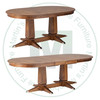 Wormy Maple Sweden Double Pedestal Table 42''D x 84''W x 30''H With 2 - 12'' Leaves