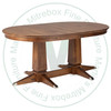 Wormy Maple Sweden Double Pedestal Table 42"D x 120"D x 30"H Solid Top.