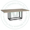 Oak Skien Solid Top Double Pedestal Table 42''D x 108''W x 30''H