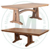 Maple Golden Gate Solid Top Pedestal Table 48''D x 108''W x 30''H And 2 - 16'' Extensions. Table Has 1.25'' Thick Top