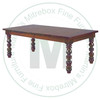 Wormy Maple Darius Solid Top Harvest Table 42''D x 84''W x 30''H And 2 - 16'' End Leaves. Table Has 1.25'' Thick Top
