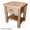 Rocky Valley 1 Drawer Log Nightstand