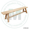 Rocky Valley 84'' Dining Bench. 14''D x 18''H x 84''W