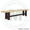 96'' Beetle Wood Dining Bench