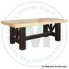 Beetle Wood Harvest Table 42''D x 30''H x 72''W