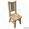 Finished Log Mission Back Side Chair 18.5''W x 19''D x 43''H