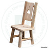 Finished Log Cut - Out Tree Side Chair 18.5''W x 19''D x 43''H