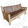 Mountain Lodge Log Sofa With Triple Cushion 30''D x 36''H x 84''W