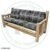 Mountain Lodge Log Sofa With Triple Cushion 30''D x 36''H x 84''W