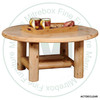 Mountain Lodge Log Round Coffee Table 40''D x 18''H x 40''W