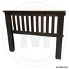 Double Timber River Slat Bed Headboard