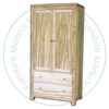 Oak Metro Armoire 37''W x 75''H x 20''D