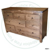 Wormy Maple Metro Dresser 58''W x 36''H x 18''D