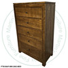 Wormy Maple Rough Cut Metro Chest Of Drawers 35''W x 54''H x 18''D