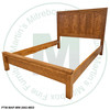 Wormy Maple Rough Cut Metro Queen Bed Headboard 53.5'' High Footboard 16.5'' High