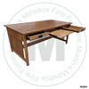 Maple Mission Craftsman Desk 70''W x 30''H x 36''D With 2 Drawers and Keyboard Tray.
