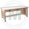 Oak Mission Craftsman Desk 70''W x 30''H x 36''D With 2 Drawers and Keyboard Tray.