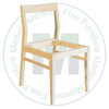 Maple Anthony Side Chair With Upholstered Seat