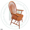 Maple Bent Arrow Arm Chair With Wood Seat