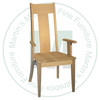 Oak Tracey Arm Chair With Wood Seat