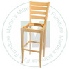 Oak 24'' Sienna Bar Stool With Upholstered Seat