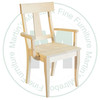 Maple Andrew Arm Chair With Wood Seat