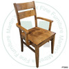 Maple Elite Arm Chair With Wood Seat