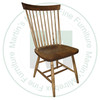 Maple Shaker Side Chair With Wood Seat