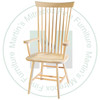 Maple Shaker High Back Arm Chair With Wood Seat