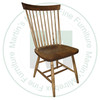 Pine Shaker Side Chair With Wood Seat