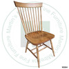 Pine Shaker Side Chair With Wood Seat