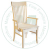 Oak Demi - Lume Arm Chair With Wood Seat