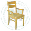 Oak Elite Arm Chair With Wood Seat