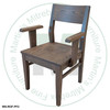 Wormy Maple Standford Arm Chair With Wood Seat