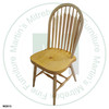 Maple Big Seat Arrow Side Chair With Wood Seat