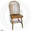 Maple Big Seat Arrow Side Chair With Wood Seat