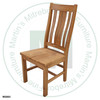 Maple Sorority Side Chair With Wood Seat