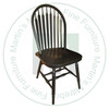 Oak Big Seat Arrow Side Chair With Wood Seat